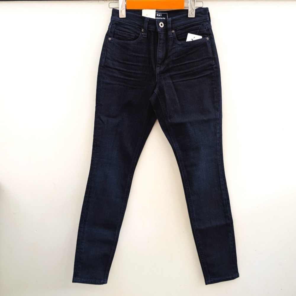 DKNY | Women's Dark Indigo Manhattan High-Rise Skinny Jeans